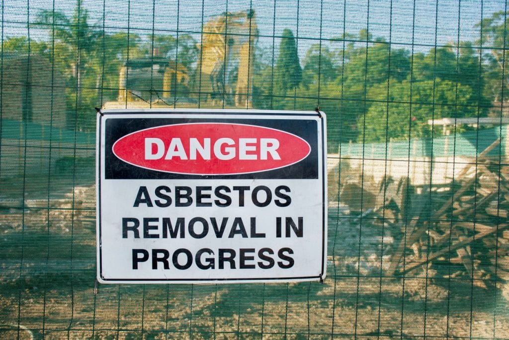 Asbestos, a hazardous material 